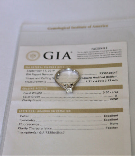 Bague 51 Bague solitaire taille princesse 58 Facettes 396