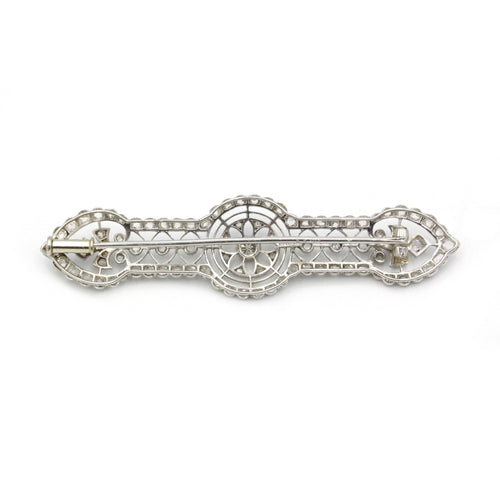 Broche Broche Or Platine Diamants 58 Facettes 240016R