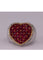 Bague Enter Bague Cœur Or blanc Rubis et Diamants 58 Facettes RNG141