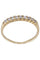 Bague 51 Demi alliance Or jaune Diamants 58 Facettes 081291