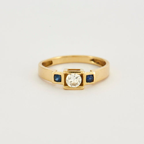 Bague 53.5 Bague fine Diamant Saphirs 58 Facettes 240043