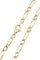 Collier CHAINE MAILLE FIGARO ALTERNÉE 58 Facettes 053201