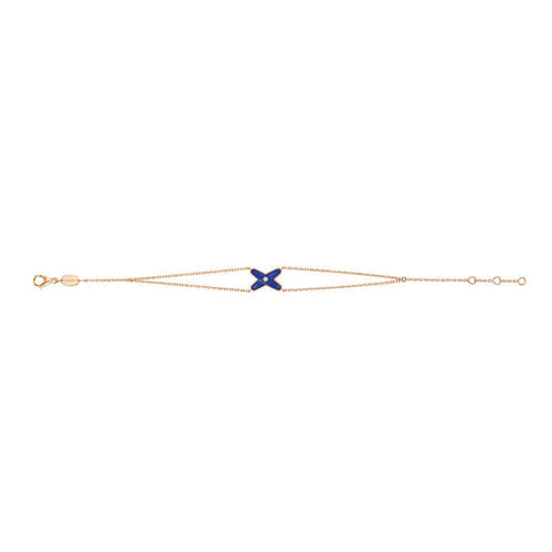 Bracelet CHAUMET - Bracelet Liens Or rose Diamant Lapis-Lazuli 58 Facettes 082934