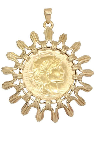 Pendentif PENDENTIF 20 FRANCS MARIANNE 58 Facettes 059051
