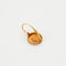 Boucles d'oreilles Dormeuses demi perle blanche, or jaune 58 Facettes