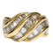 Bague 54 Bague ondulée, diamants baguette 58 Facettes 1-1324/1