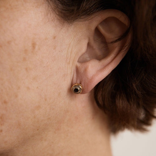 Clous d'oreilles Saphirs Diamants 58 Facettes