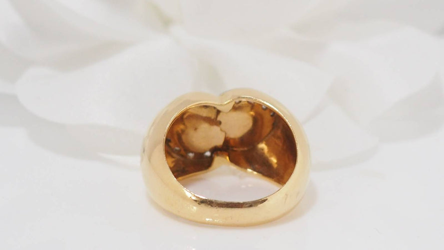Bague Bague en or jaune et diamants 58 Facettes 23302