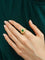 Bague Bague Or Jaune Emeraude Et Pavage De Diamants 58 Facettes HS19943