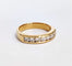 Bague 52 Demi-alliance diamants or jaune 58 Facettes 1-877/12