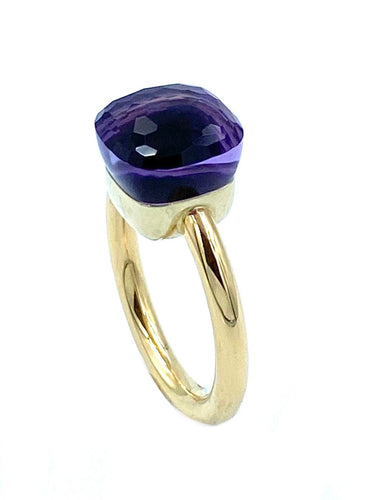 Bague Pomellato. Bague Nudo Classique or et améthyste 58 Facettes