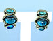 Boucles d'oreilles Boucles d’oreilles Topazes cabochons 58 Facettes AB234