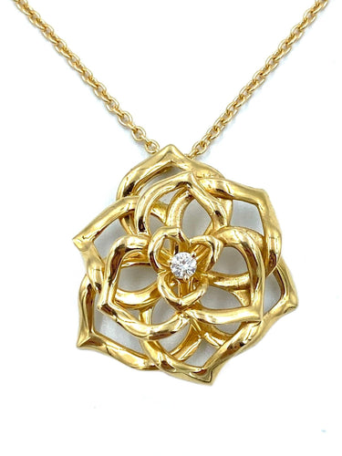 Pendentif Pendentif Piaget « Rose » or et diamant 58 Facettes
