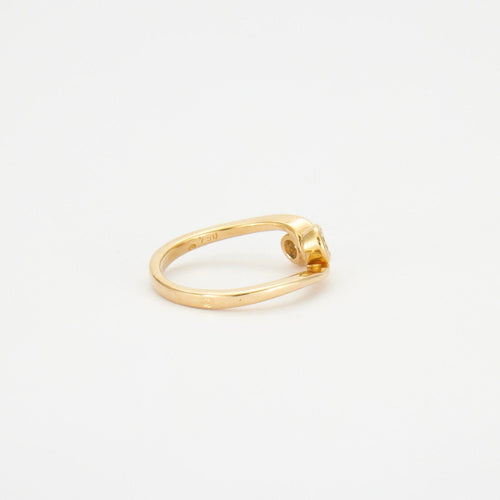 Bague 50 Bague Toi & Moi en Or jaune, diamants 58 Facettes