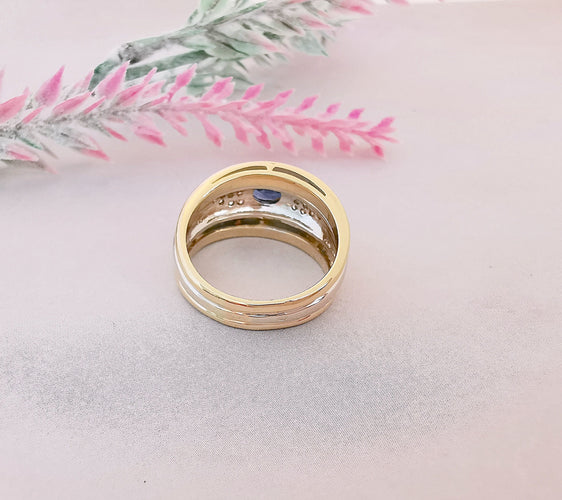 Bague Bague Jonc Saphir Diamants 58 Facettes AB 1076