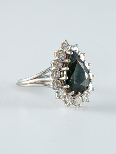 Bague 50 Parure Saphirs Diamants 58 Facettes
