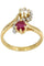 Bague BAGUE TOI & MOI RUBIS ET DIAMANTS 58 Facettes 052361