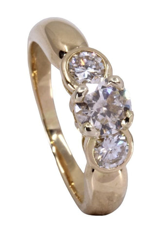 Bague 55 BAGUE TRILOGIE DIAMANTS 58 Facettes 078081