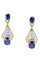 Boucles d'oreilles BOUCLES D'OREILLES PENDANTES SAPHIRS ET DIAMANTS 58 Facettes 081761