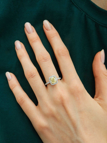 Bague Bague Diamant Fancy et diamants 58 Facettes HS2960