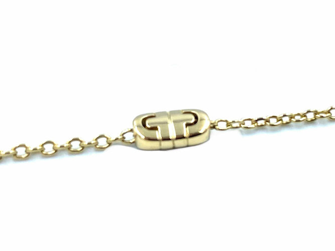Collier BVLGARI. Sautoir Parentesi or jaune 18K 58 Facettes