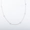 Collier Collier Or blanc 10 diamants 58 Facettes 8393