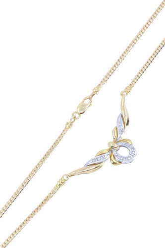 Collier COLLIER 2 ORS DIAMANTS 58 Facettes 064591