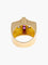 Bague Bague Tank Diamants et pierres rouges 58 Facettes