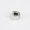 Boucles d'oreilles Créoles pavage diamants, or gris 58 Facettes