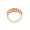 Bague 55 Demi alliance or jaune 7 Diamants 58 Facettes FA.21/DEM.ALL.J
