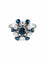Bague Bague Or Blanc Saphirs Diamants 58 Facettes