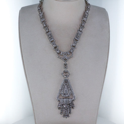 Collier Collier Art Déco 3 pièces en diamant 58 Facettes
