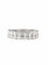 Bague 50 Demi-alliance Or blanc Diamants 58 Facettes