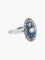 Bague Bague Art Déco Or Platine Saphirs Diamants 58 Facettes