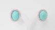 Boucles d'oreilles Boucles d'oreilles Turquoise Diamants 58 Facettes 32269