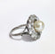 Bague 53 Bague marguerite platine perle et diamants 58 Facettes 1-883/1