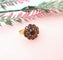 Bague 54.5 Bague Fleur Grenats Or Jaune 58 Facettes AA 1485