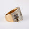 Bague 51 Bague large pavage Diamants Saphirs 58 Facettes
