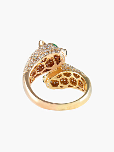 Bague 52 Bague Panthères Diamants 58 Facettes