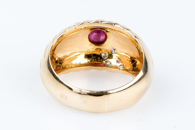Bague Bague diamant rubis en or massif 58 Facettes 111.212778-65