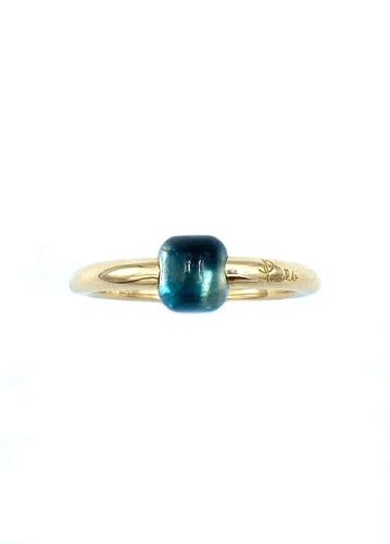 Bague POMELLATO - Bague M'ama Non M'ama topaze bleue 58 Facettes