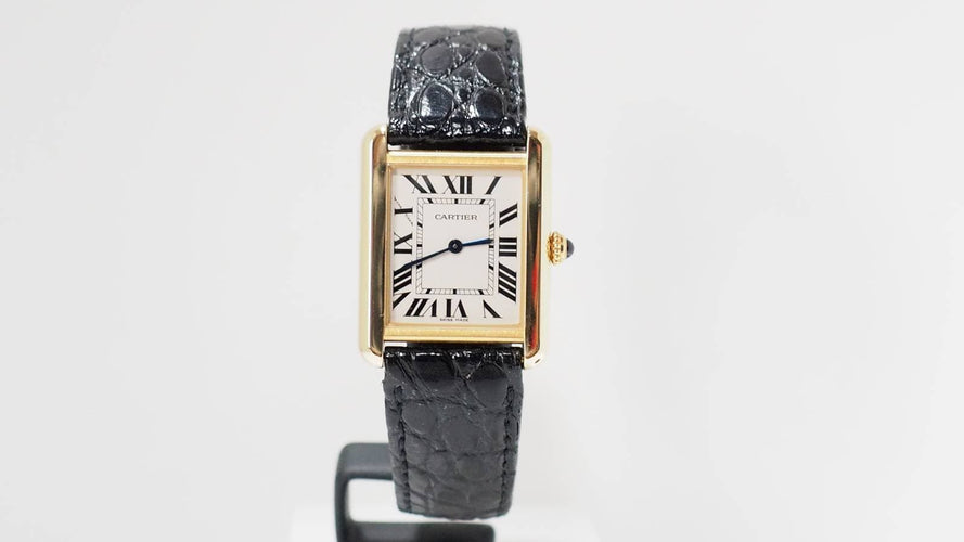 Montre CARTIER - Montre Tank Solo en or jaune 58 Facettes 32068