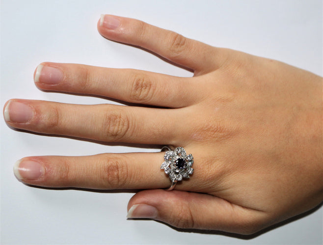 Bague Bague Fleur Tourbillon Diamants 58 Facettes