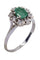 Bague 56 Bague Marguerite Or jaune Emeraude Diamants 58 Facettes 080441