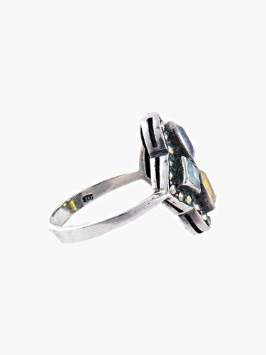 Bague 52.5 Bague Ancienne Argent 58 Facettes