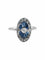 Bague Bague Art Déco Or Platine Saphirs Diamants 58 Facettes