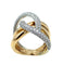 Bague Verdi. Bague 2 ors et diamants 58 Facettes