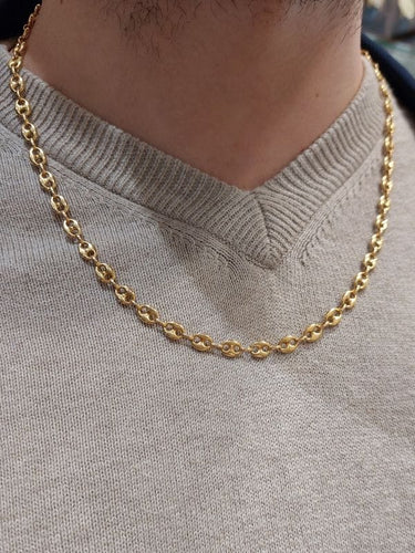 Collier Chaine maille grain de café 58 Facettes 063741