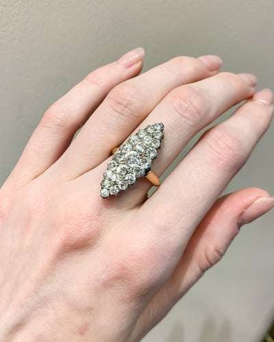Bague 53 Bague Marquise Diamants 58 Facettes