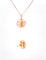 Bague Parure or rose Pierres de lune Diamants 58 Facettes
